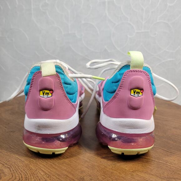 Nike Air VaporMax Plus Easter Women's Sneakers 7.5 Blue Pink Athletic CW7014-100 - Picture 5 of 14